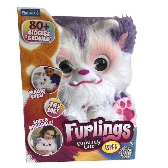 Furlings Aspen Interactive Yeti Plush Toy 13" 80+ Sounds Animations Kids 3+ NWT - Picture 2 of 8